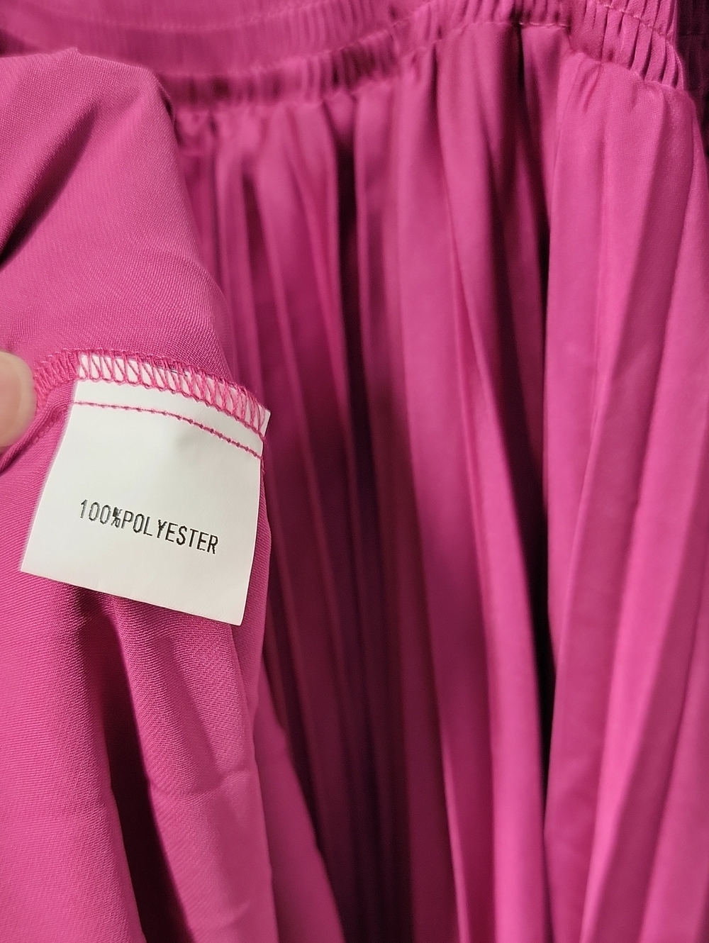 Petal & Pup Pleated Magenta Sleeveless Satin Maxi Dress Sz 12 - Picture 12 of 14